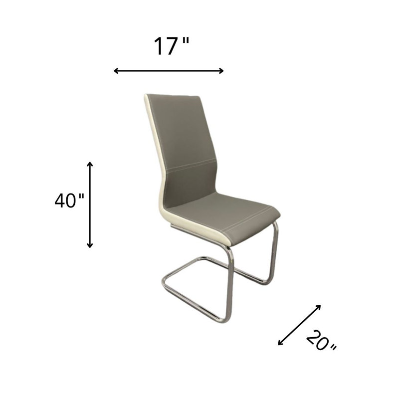 Papaleo Metal Side Chair (Set of 4), Gray