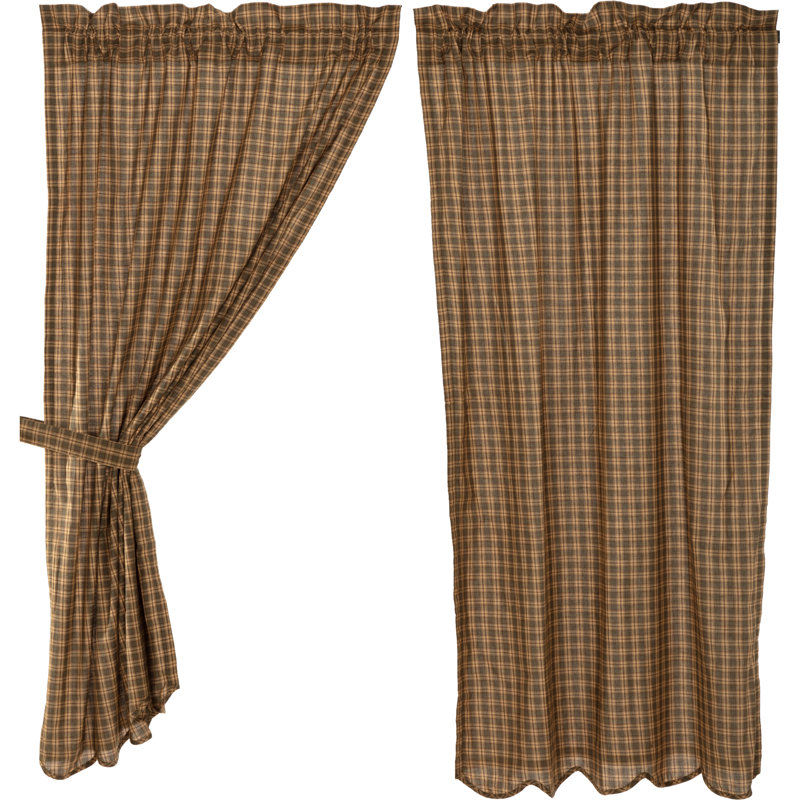 Banhart 100% Cotton Room Darkening Curtain Panel Pair, 36" W x 63" L