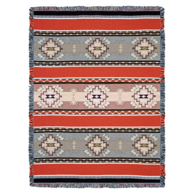 Pure Country Weavers Rimrock Dusk 2 Blanket - Southwest Native American Inspired - Gift Tapestry Throw Woven from Cotton - Made in The USA (72x54)