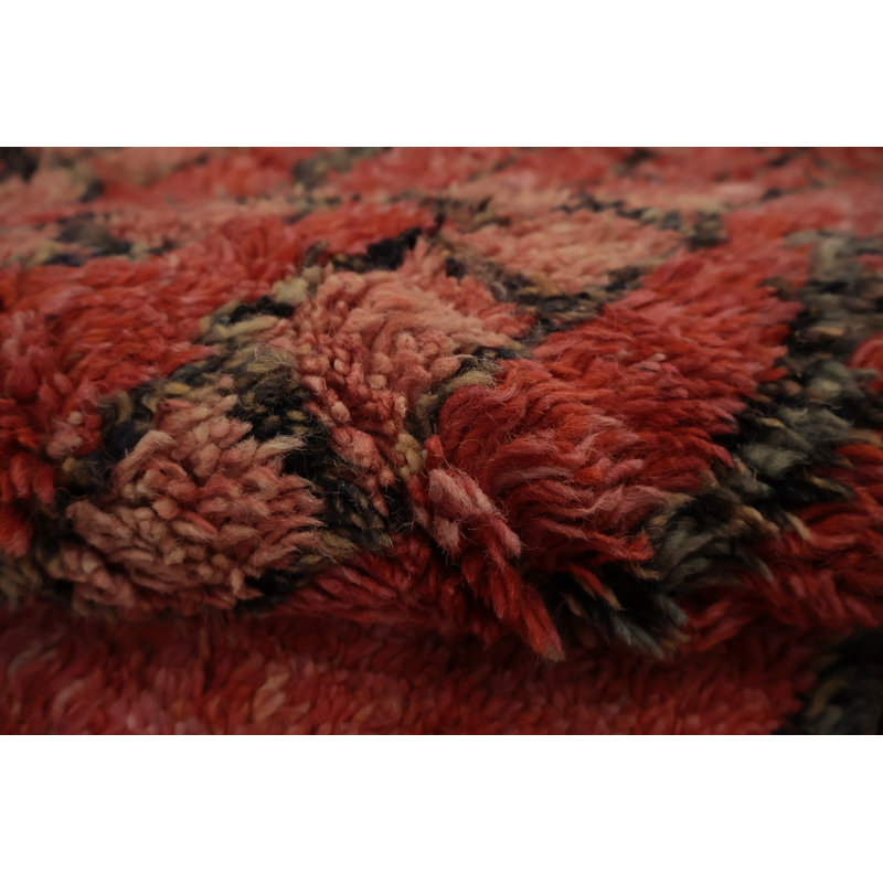 Grand tapis traditionnel marocain 11 x 19 parfait pour les intérieurs éclectiques