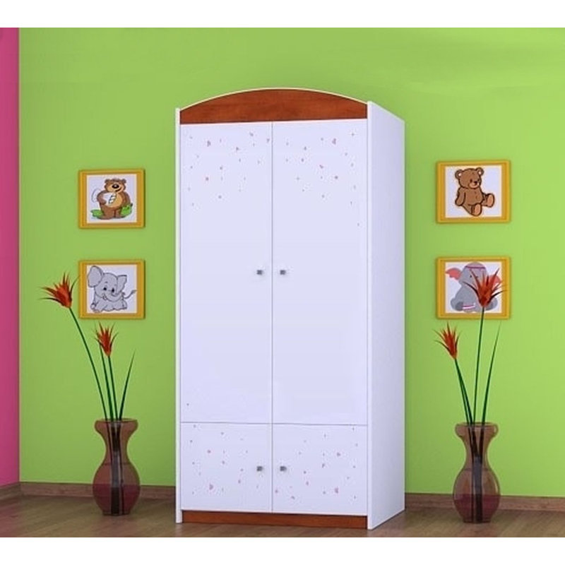 Hummel 2 Door Wardrobe, Red