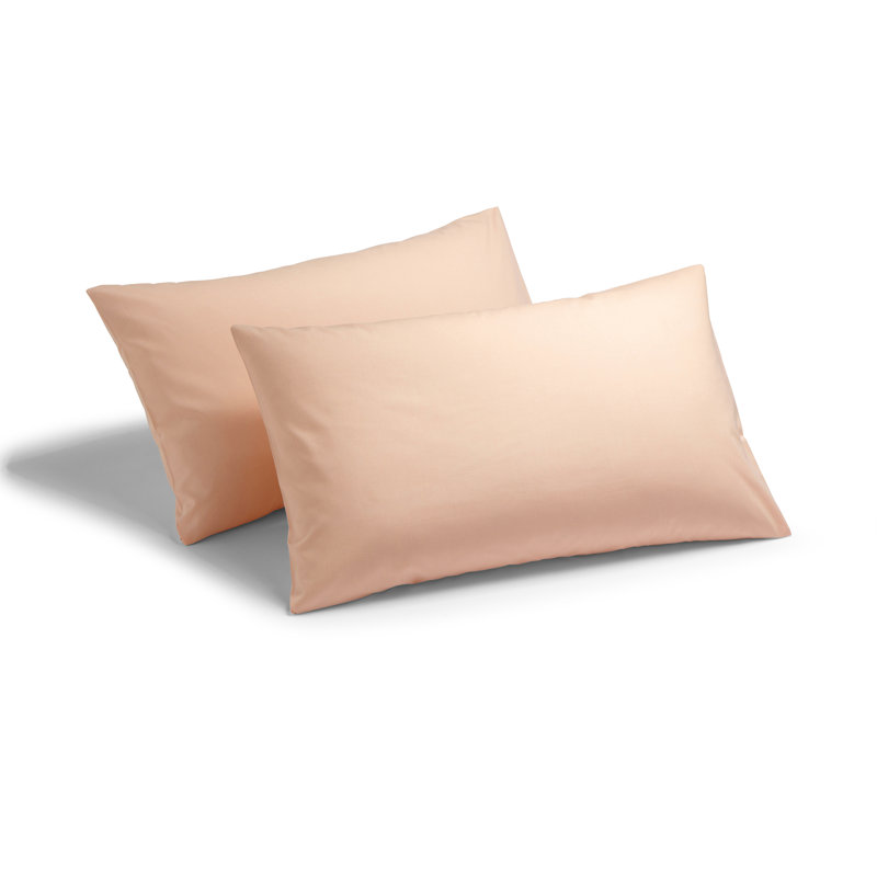 Izyan Cotton Blend Standard Pillow Case, Peach