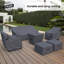 Housse pour groupe de conversation en rotin Amanda