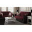 Moderne avec rangement - Compartiment d'armoire convertible confortable en microfibre bourgogne / noir Noir / bourgogne