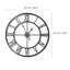 Deneem Minimalist Slim Iron Home Office Wall Clock-198674765-198674767