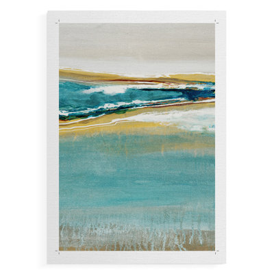 Aqua Quartz V1 -Canvas Print Only - NOT FRAMED