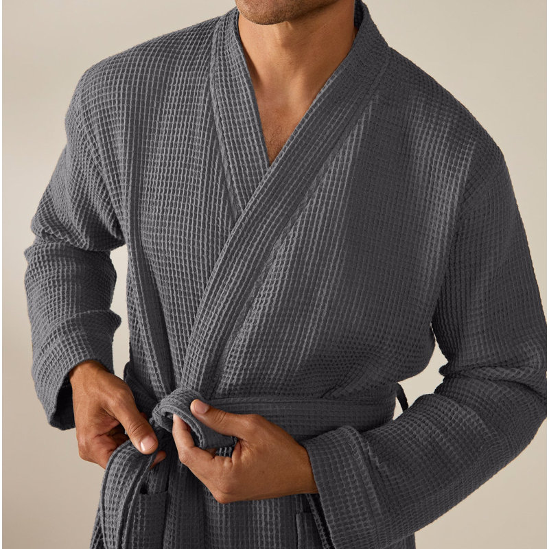 Pebbled Terry Robe, Large/XLarge, Shadow