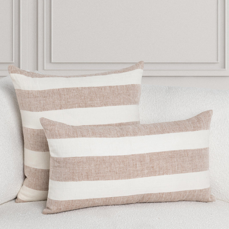 Eleanor Linen Pillow Cover & Insert, Rectangle 14"H x 26"W