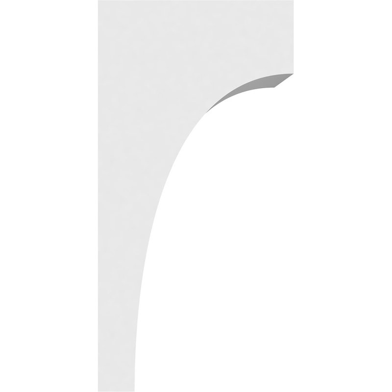 Corbeau standard en PVC de qualité architecturale Stockport, H 10 po x l 5 po x P 5 po