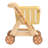 Wooden Shopping Cart, Baby Push Walker Doll Stroller