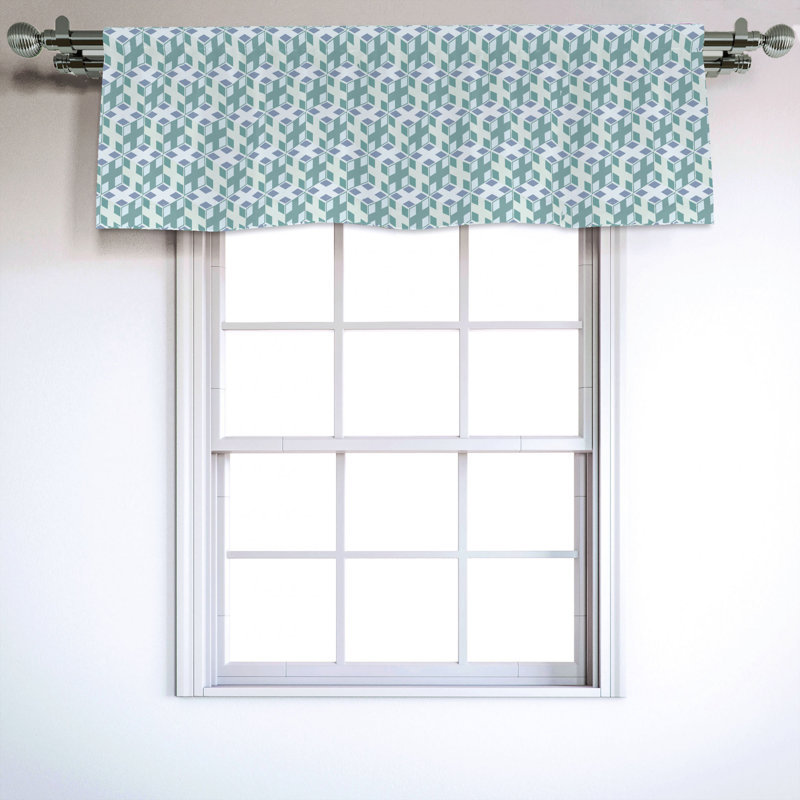 Sateen Ruffled Window Valance