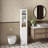 Tall Bathroom Storage Cabinet With Adjustable Shelves,Slim 1 Doors Freestanding Cabinet With Anti-Tip, Open Compartments, For Home, Small Spaces, Bathroom,Kitchen