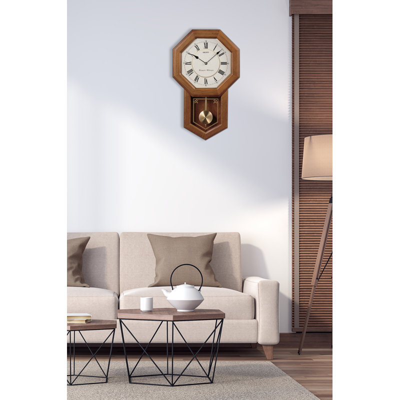 Seiko QXH110BLH Wall-Pendulum, Chimes, Quartz, Brown
