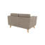 Sofa 2 Seater with Wooden Legs In Scandinavian Style -69378071