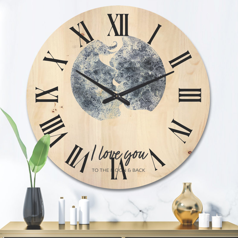 Horloge murale romantique, Très grand