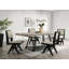 Chaises d'appoint de salle à manger avec chaises rembourrées 2pc