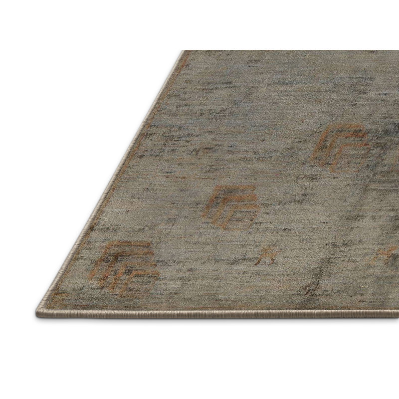 Tapis décoratif multicolore à motif abstrait, Rectangle 8 pi x 12 pi