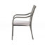 Chaise d'extérieur empilable en rotin PE avec structure en fer (ensemble de 4), gris