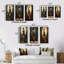 «Playful Evening Glam Portrait», 3 pièces sur toile-1821720763-1821720757