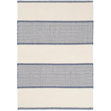 La Mirada Navy Handwoven Cotton Rug
