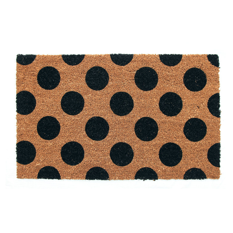 Non-Slip Polka Dots Indoor / Outdoor Doormat, Rectangle 40 x 60cm