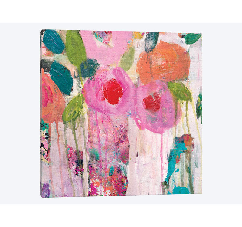« first baiser », impression sur toile, H 12 po x l 12 po x P 0,75 po, Toile tendue, Pas de tapis