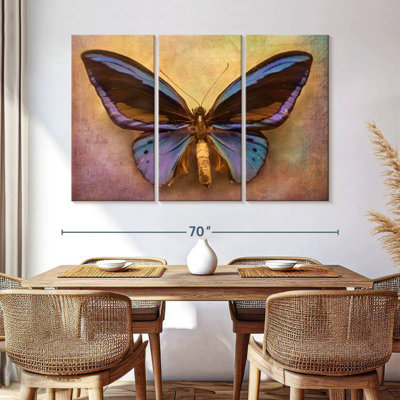 Papillon mauve
