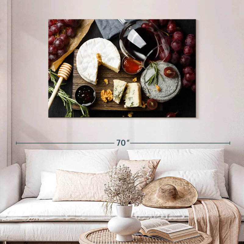 Yarlin Cheese And Wine, 32" H x 48" W