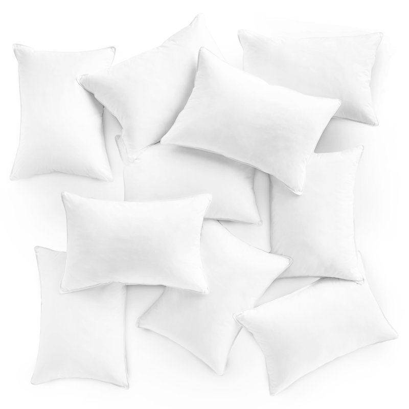 Hypoallergenic Jumbo White Polyester Pillow Set of 10