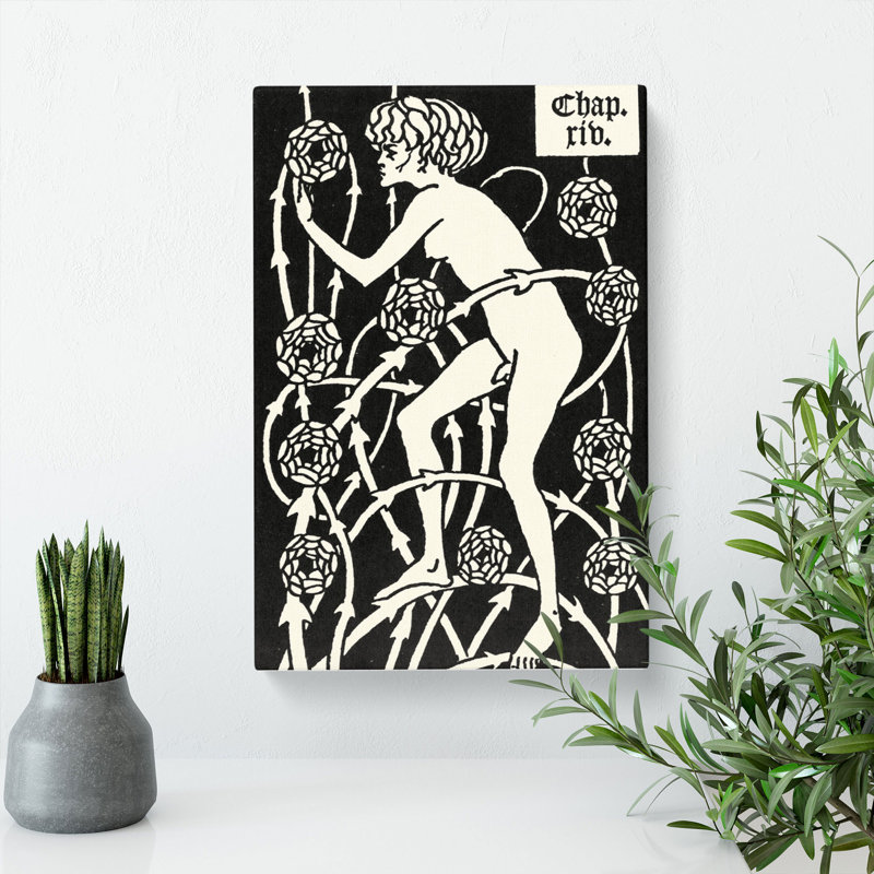 Hermaphroditus by Aubrey Beardsley - Wrapped Canvas, 76cm H x 50cm W x 3cm D