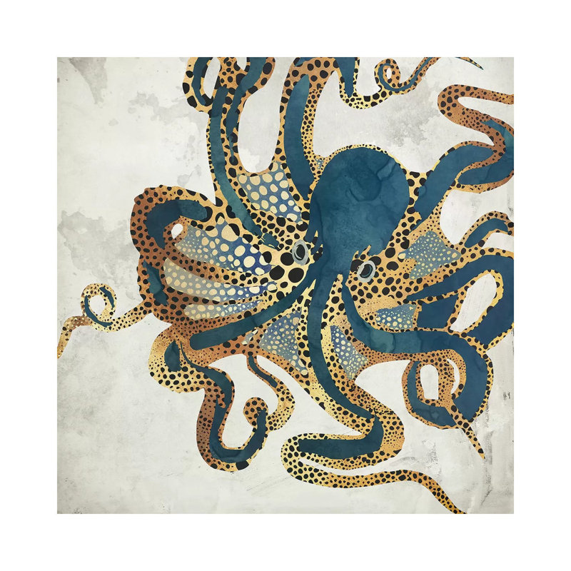 Underwater Dream VI - impression d'art graphique, Toile tendue, Sans cadre, H 37 po x l 37 po