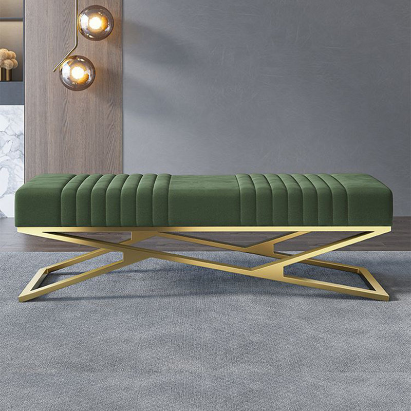 Banc rembourré, Vert