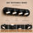 Modern Industrial 4-Light Dimmable LED Vanity Light