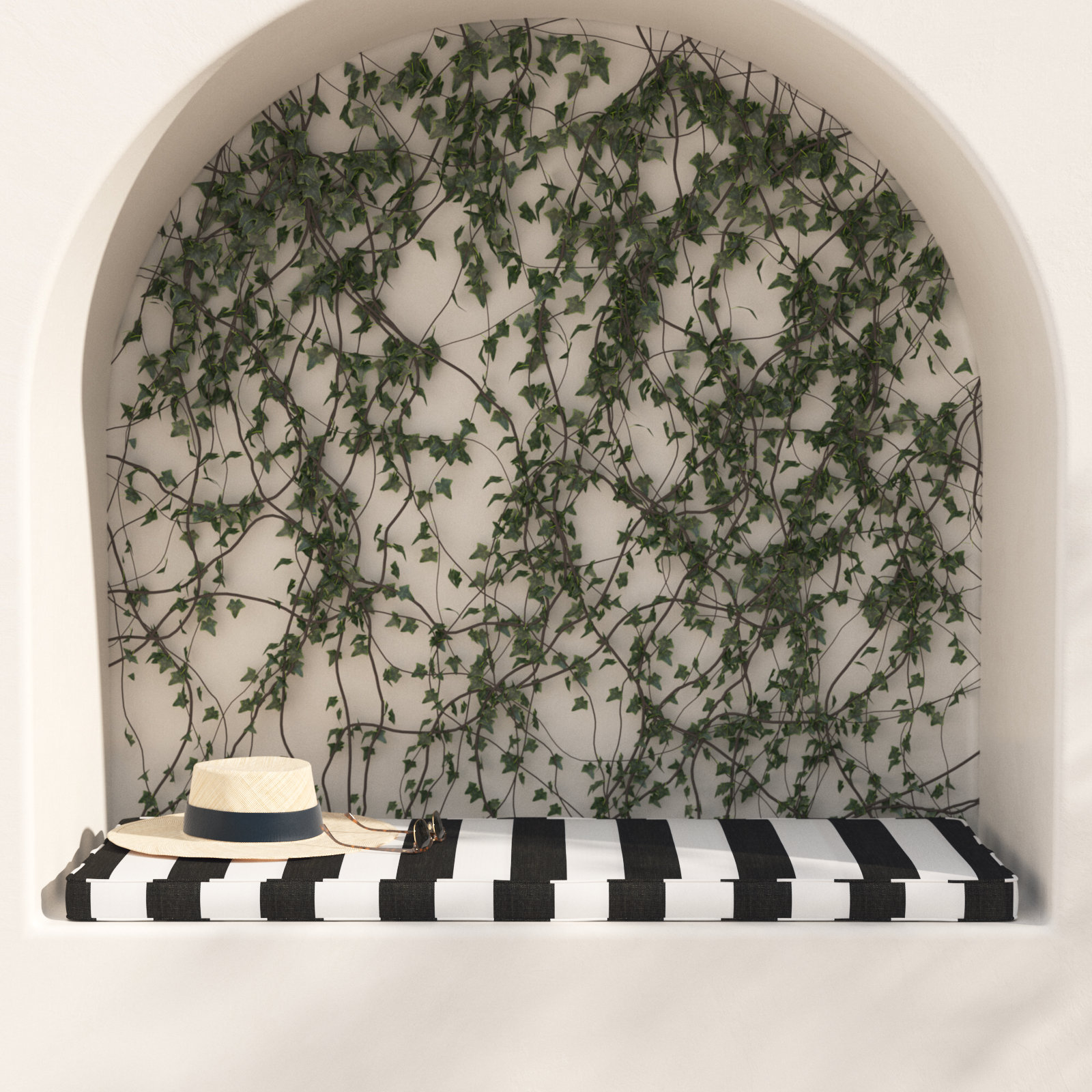 Jeb Striped Outdoor Bench Cushion