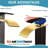 Black&Gold Bathroom Sink Faucet Single Handle Washbasin Vanity Mixer With Drain