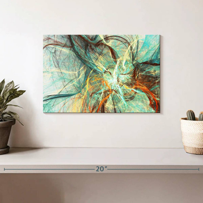 Avery Underwater Currents Abstract, 8" H x 12" W