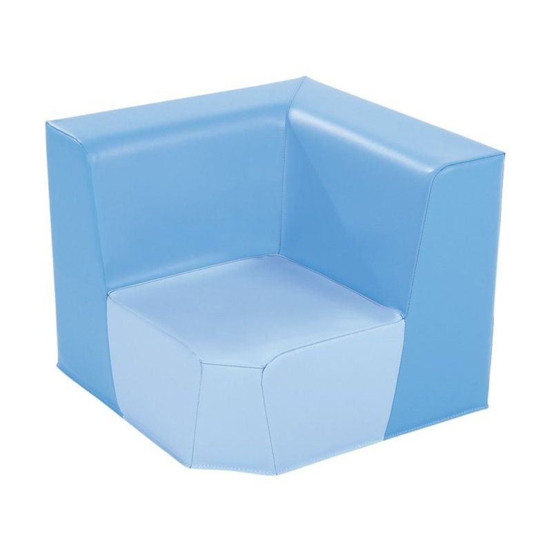 Hauteur du siège de l'unité de coin Harmony Series: 9 po, Bleu / bleu pâle