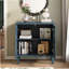 Armoire décorative, armoire de rangement à 2 portes, buffet avec tablette réglable et pieds en bois massif-124437307