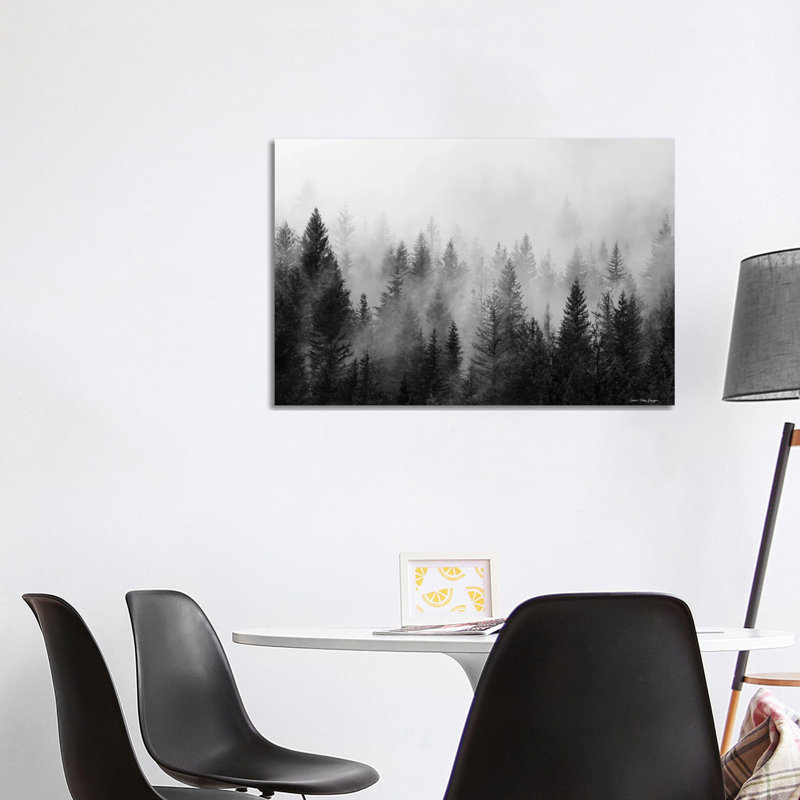 «Forest» par Seven Trees Design - impression d'art graphique, H 26 po x l 40 po x 1,5 po, Pas de tapis, Toile tendue