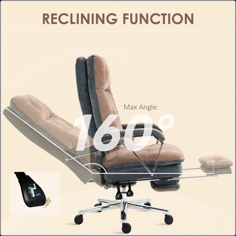 Chaise de bureau avec revêtement en polyester, pivotant, hauteur réglable