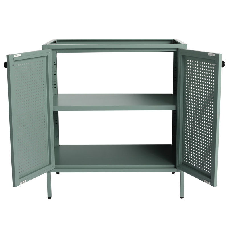 Meuble-lavabo autoportant de 30 po Mint - Bvb05730gn-1. Fabrication en acier pour une utilisation à long terme. Et feu. Tablettes de rangement réglables. Conception à double porte. Dessus de lavabo amovible. N'inclut pas le robinet