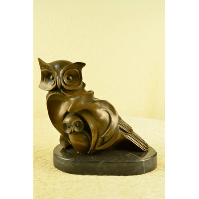 Sculpture d'oiseau chouette abdiladif Barye