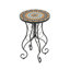 Table d'appoint ronde en céramique pour l'extérieur
