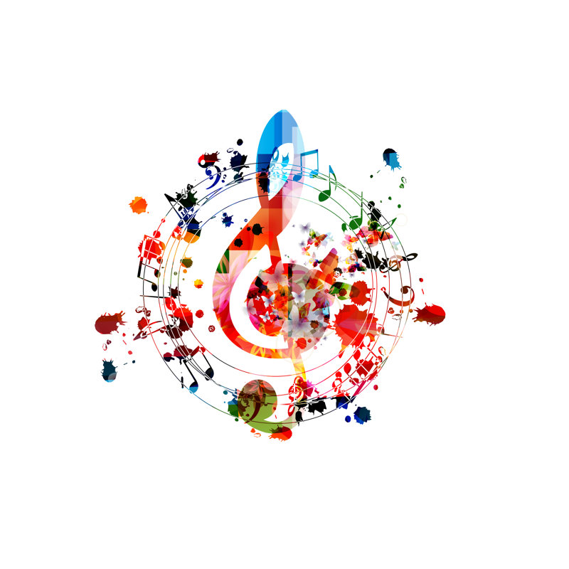 Music by Proksima - Wrapped Canvas Print, 30cm H x 30cm W