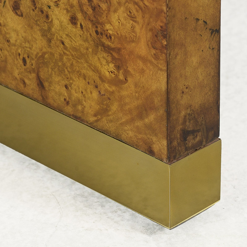 Anaheim End Table, Rustic Burl