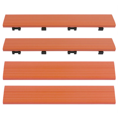 2" x 12" Quick Deck Composite Deck Tile Straight Fascia in Madrid Red