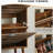 Modern Independent Shoe Cabinet, 31.5-inch Walnut Shoe Storage Cabinet,, Fence Shoe Cabinet with 2 Flip Drawers