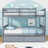 Two Drawers Rubber Wood Bunk Bed-1268994103-1268994101
