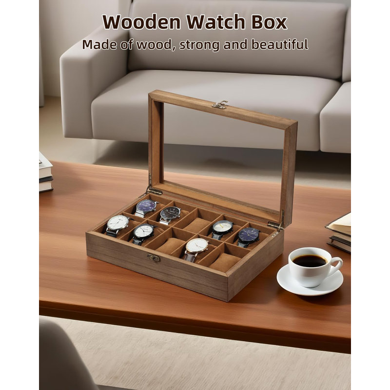 Wood Watch Box +, Brown