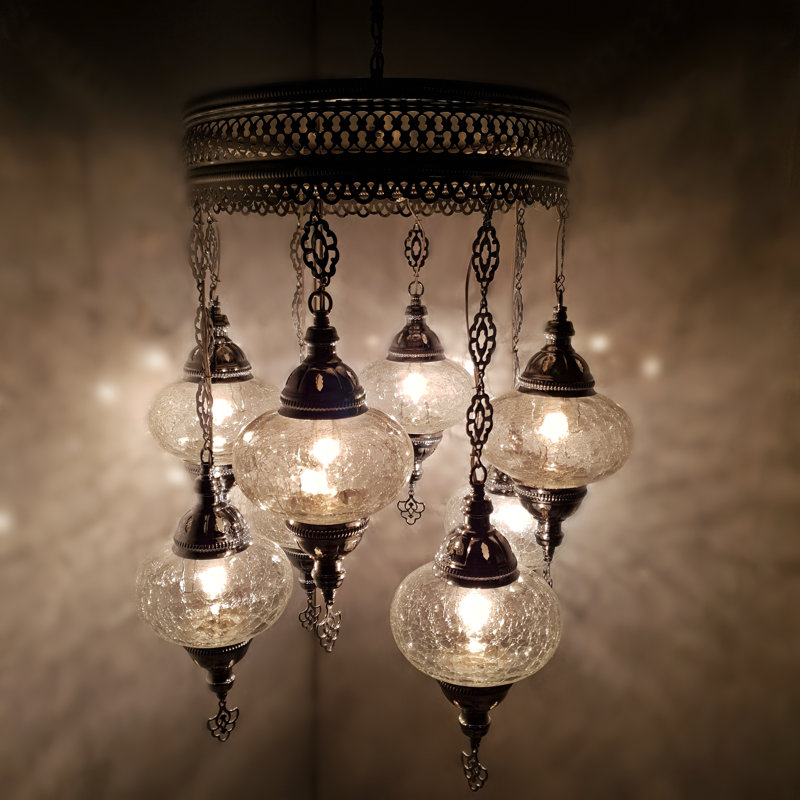 Bonanno 8 - Light Shaded Chandelier